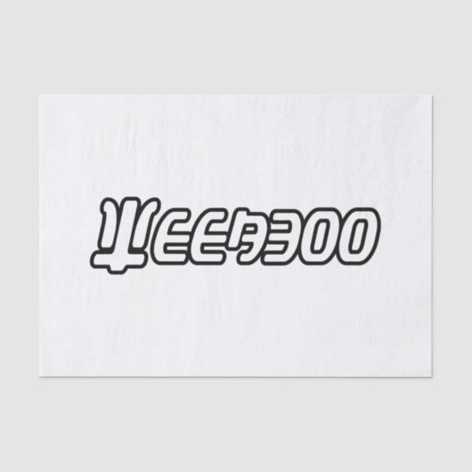 WEEABOO SEIDENPAPIER (Vorderseite)