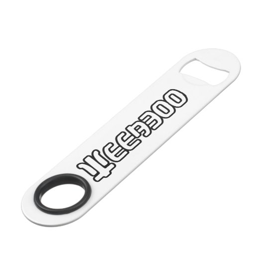 WEEABOO SPEED FLASCHENÖFFNER (Rückseite Schrägansicht)