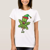 Weed Christmas Elf T - Shirt (Vorderseite)