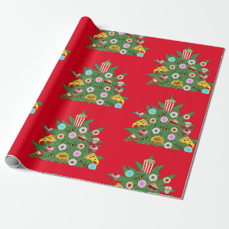 Weed Christmas Tree Personalisiert Geschenkpapier