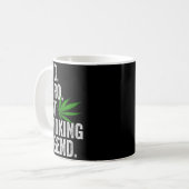 Weed Dad Shirt Funny Stoner Christmas T Smoker Hum Kaffeetasse (Vorderseite Links)