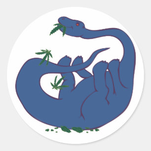 Weed Historic Runder Aufkleber