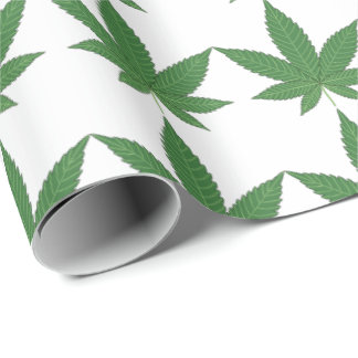 Weed Leaf Christmas Personalisiert Geschenkpapier