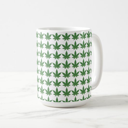 Weed Leaf Christmas Personalisiert Kaffeetasse (VorderseiteRechts)