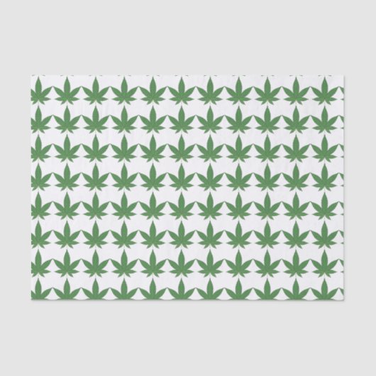 Weed Leaf Christmas Personalisiert Seidenpapier (Vorderseite)