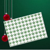 Weed Leaf Christmas Personalisiert Seidenpapier