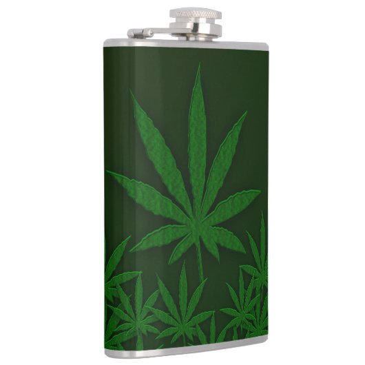 Weed Leaf Flachmann (Rechts)
