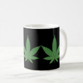 Weed Leaf Kaffeetasse (VorderseiteRechts)