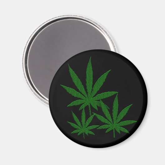 Weed Leaf Magnet (Vorderseite/Rückseite)