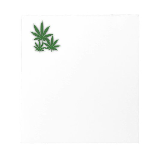 Weed Leaf Notizblock (Vorderseite)