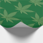 Weed Leaf Personalisiert Geschenkpapier (Ecke)