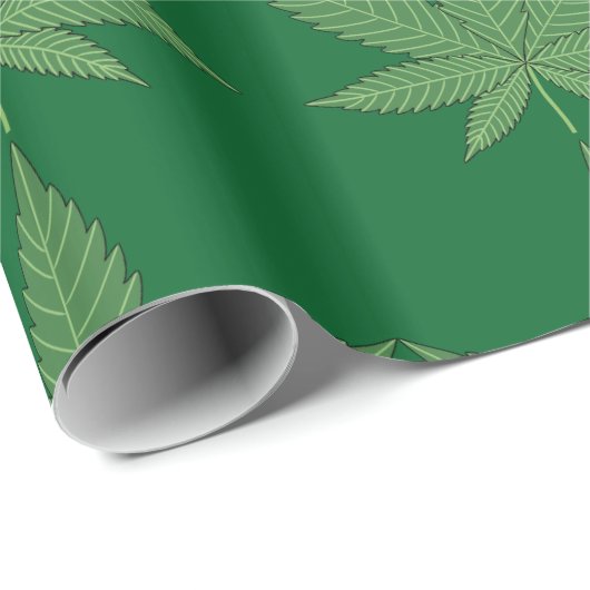 Weed Leaf Personalisiert Geschenkpapier (Rolleneckpunkt)