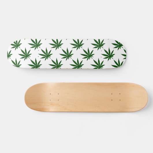 Weed Leaf Skateboard (Horizontal)