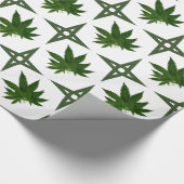 Weed Leaf Stars Geschenkpapier (Ecke)