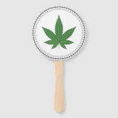 Weed Leaf Tree Swirl Trim Personalisiert Fächer (Vorderseite)