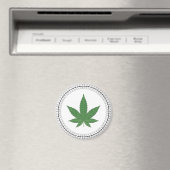 Weed Leaf Tree Swirl Trim Personalisiert Magnet (In Situ (Geschirrspüler))