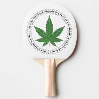 Weed Leaf Tree Swirl Trim Personalisiert Tischtennis Schläger