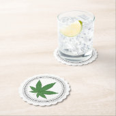 Weed Leaf Tree Swirl Trim Personalisiert Untersetzer (Vor Ort)