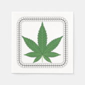 Weed Leaf Tree Swirl Trim Serviette (Vorderseite)