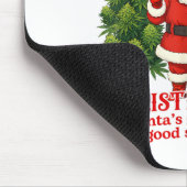 Weed Lover Smoking Light Up Christmas Tree Mousepad (Ecke)