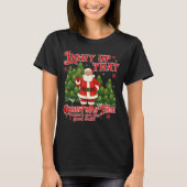 Weed Lover Smoking Light Up Christmas Tree T-Shirt (Vorderseite)