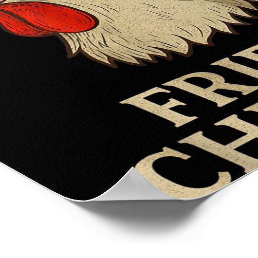 Weed Meme Funny Fried Chicken Smoking  Poster (Ecke)