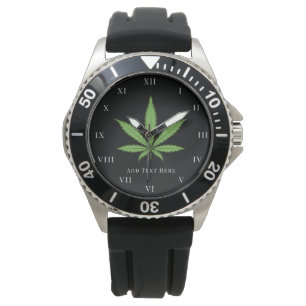 Weed Rrauke Nature Floral Blume Armbanduhr