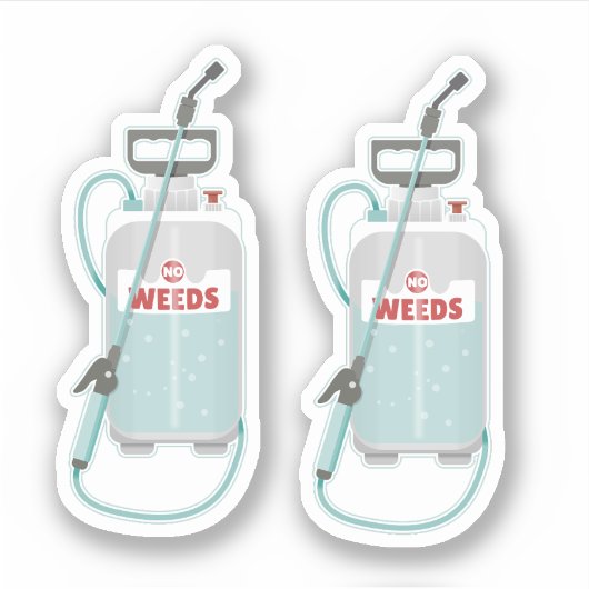 weed spray garden maintenance aufkleber (Vorderseite)