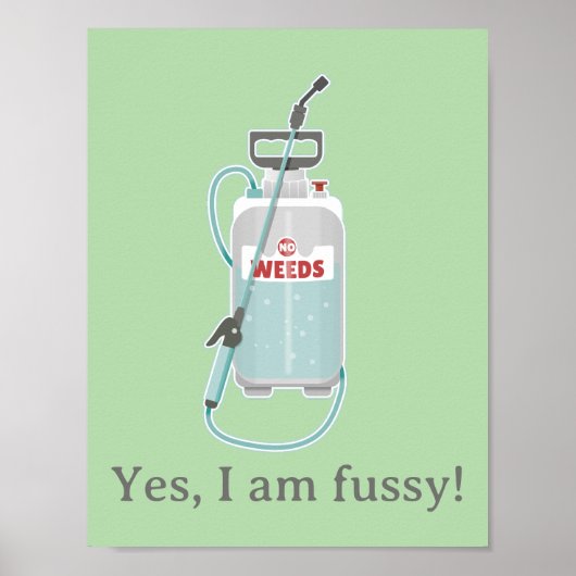 weed spray garden maintenance poster (Vorne)