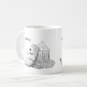 Weed Srauking Relaxing Beaver Funny Individuelle N Kaffeetasse (Vorderseite Links)