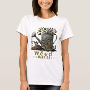 Weed Warrior White Garening Weißer T - Shirt