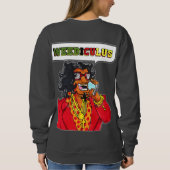 Weediculus Long Sleeve Womens Sweatshirt (Rückseite)