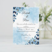 Weeding Einladungskarten (Stehend Vorderseite)