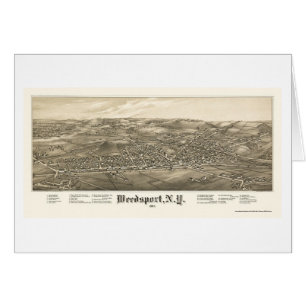 Weedsport, NY panoramische Karte - 1885