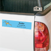 Weedy seadragon Cartoon Illustration Autoaufkleber (Auf Lkw)