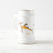 Weedy seadragon Cartoon Illustration Bierglas (Vorderseite Links)