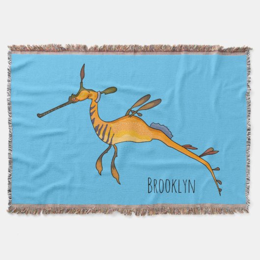 Weedy seadragon cartoon illustration decke (Vorderseite)