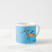Weedy seadragon Cartoon Illustration Espressotasse (Vorderseite Rechts)