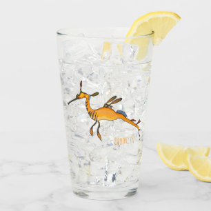 Weedy seadragon Cartoon Illustration Glas