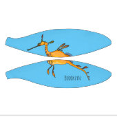 Weedy seadragon Cartoon Illustration Mini Basketball (Panele)
