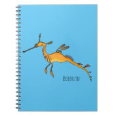 Weedy seadragon Cartoon Illustration Notizblock (Vorderseite)
