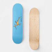 Weedy seadragon Cartoon Illustration Skateboard (Vorderseite)
