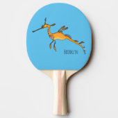 Weedy seadragon Cartoon Illustration Tischtennis Schläger (Rückseite)
