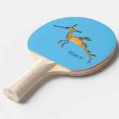 Weedy seadragon Cartoon Illustration Tischtennis Schläger (Vorderseite)