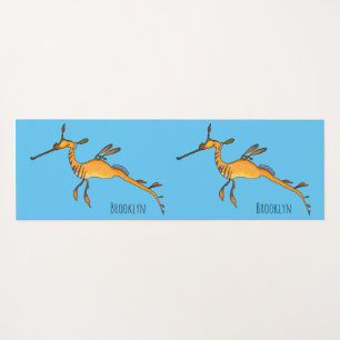 Weedy seadragon Cartoon Illustration Yogamatte