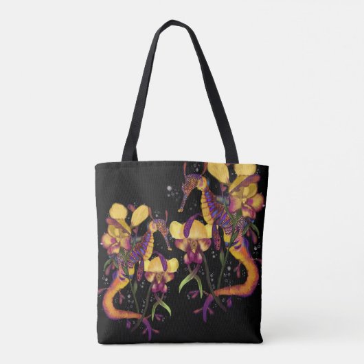 Weedy Seadragon mit Orchideen Tasche (Rückseite)
