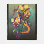 Weedy Seadragon mit Orchids Fleecedecke (Vorderseite)