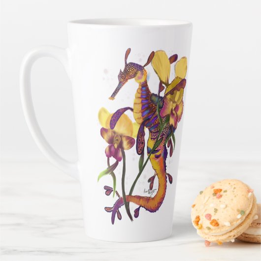Weedy Seadragon mit Orchids Milchtasse (Beispiel)
