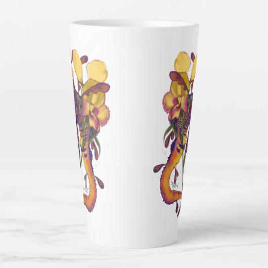Weedy Seadragon mit Orchids Milchtasse (Vorderseite)