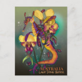 Weedy Seadragon mit Orchids Postkarte (Vorderseite)